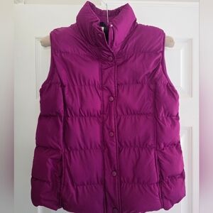 Faded Glory Quilted Puffer Vest - Fuchsia